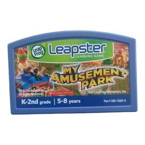 My Amusement Park Leapster learning game cartridge only Leap Frog Scholastic